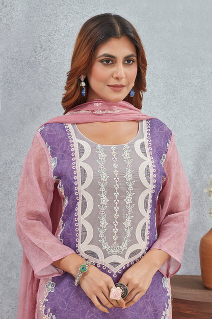 Viscose Soft Organza Kurta Set