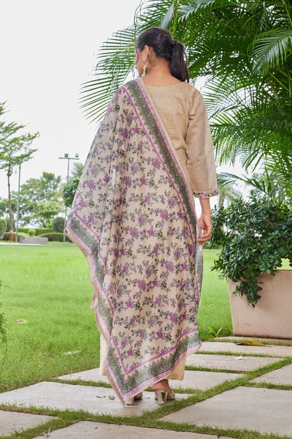 Linen Viscose Kurta Set