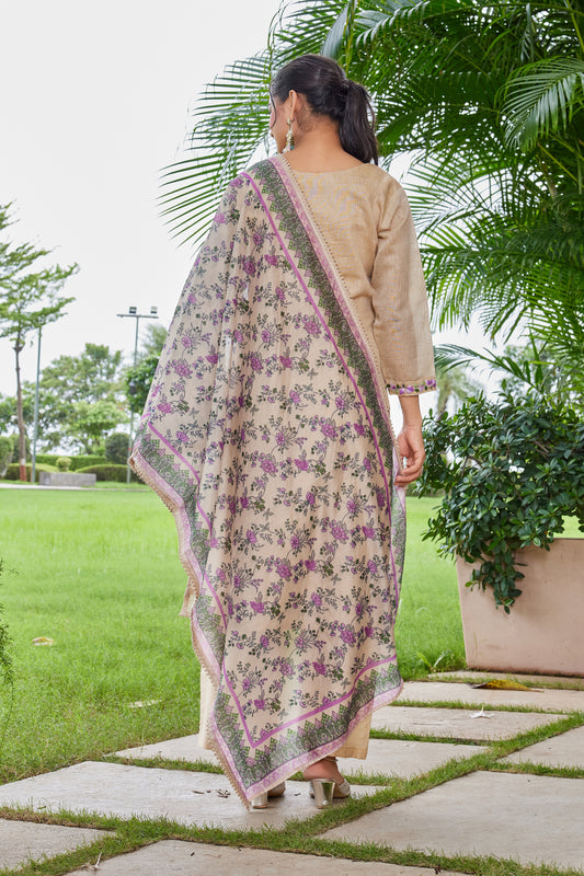 Linen Viscose Kurta Set